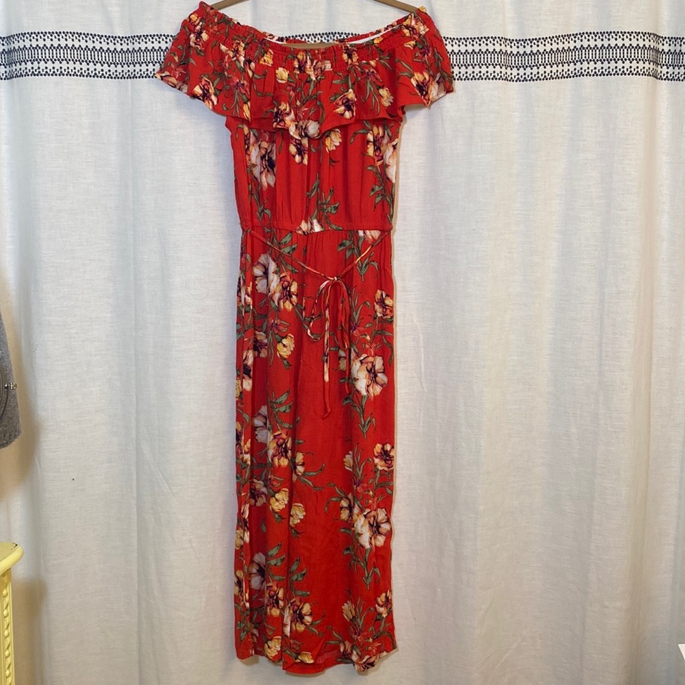 NWT Altar’d State Tropical Off The Shoulder Romper